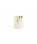 Photophore points taille m en corne blonde