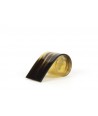 Set of 6 napkin rings in marbled black horn