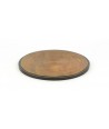 Bamboo pattern tablemat in stone with black background