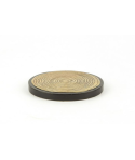 Set of 6 stone bamboo pattern coasters black background