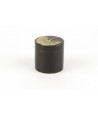 Gingko pattern pill box in stone with black background