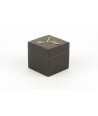Dragonflies pattern small cubic box in stone with black background