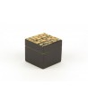 Bamboo forest pattern small cubic box in stone with background black