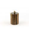 Bamboo forest tea box in stone with black background