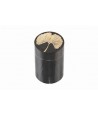 Gingko pattern toothpick box in stone with black background