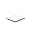 Set of 2 square lacquered edges bottle coasters in stone