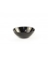 Small round cup in plain black horn