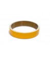 Horn bracelet with yellow and gray lacquer in Size S