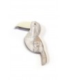 Toucan bird pin in blond African horn wih lacquer