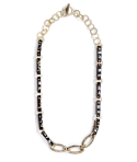 Sautoir Terrazzo en corne blanche