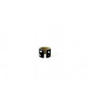 Open ring in white horn Terrazo style size L