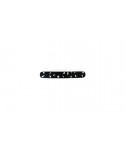 Barrette fine Terrazzo en corne blanche