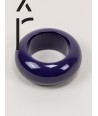 Round purple lacquered wood bracelet size M