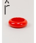 Bracelet rond bois laqué orange