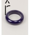 Round purple lacquered wood bracelet size S