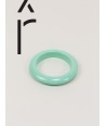 Round mint green lacquered wood bracelet size XS