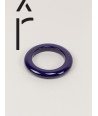 Round purple lacquered wood bracelet size XS