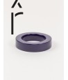 Bracelet rond bord droit bois laqué taille M violette