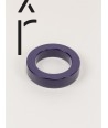 Round purple lacquered bracelet with straight edge size M