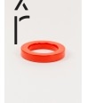 Bracelet rond bord droit bois laqué taille S orange