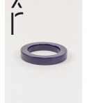 Bracelet rond bord droit bois laqué taille S violette