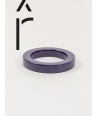 Bracelet rond bord droit bois laqué taille S violette