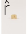 Bague Jonque en corne blonde
