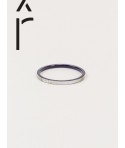 Bracelet Bandeau fin en corne blonde et laque violet