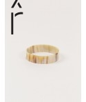 Bandeau medium bracelet in blond horn in Size M