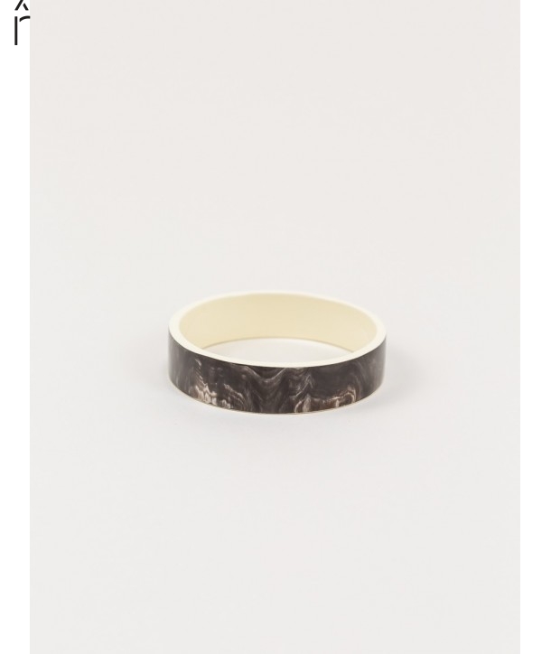 Bandeau medium bracelet in horn and ivory lacquer