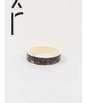 Bandeau medium bracelet in horn and ivory lacquer