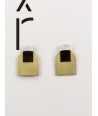 Stone & Brass Arche earrings