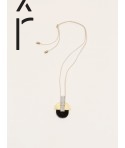 Pendentif Laiton pierre