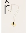 Stone & brass Ailes pendant