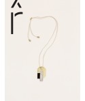 Pendentif Laiton pierre
