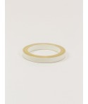 Brass and ivory lacquered wood bracelet in Size S