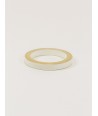 Brass and ivory lacquered wood bracelet in Size S