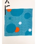 Square silk scarf 90x90 hand-rolled sewing