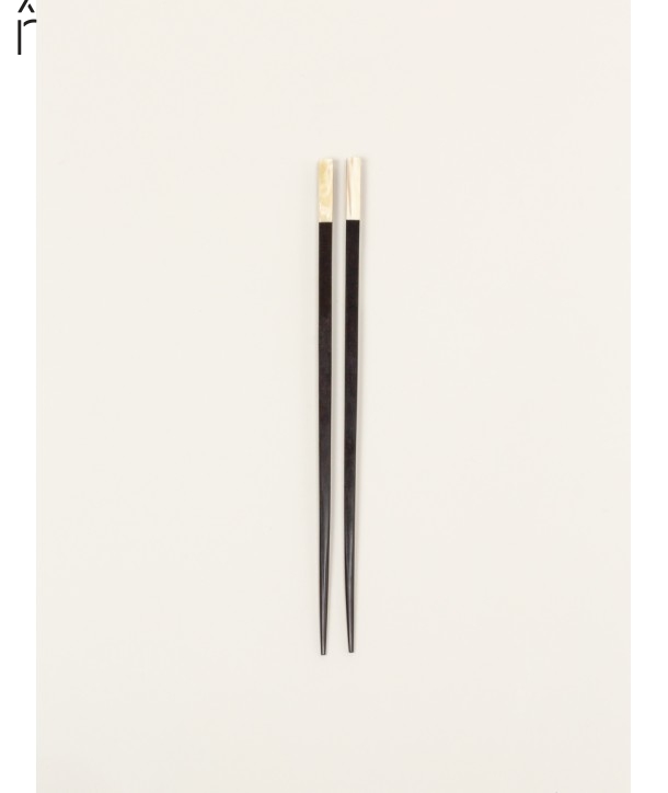 Set of 6 pairs of chopsticks in ebony