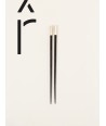 Set of 6 pairs of chopsticks in ebony