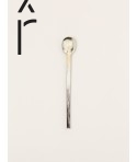 Baguette" marbled black horn jam spoon"