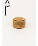 Small round box in natural cinnamon