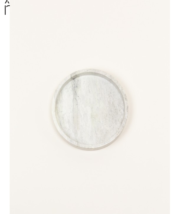 Small round tray in natural stone