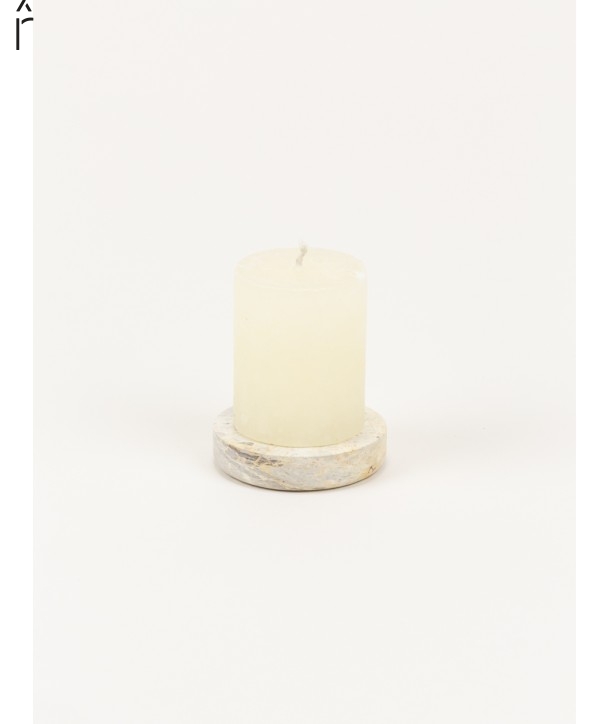 Small candle holder in natural stone