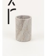 Petit vase cylindrique étroit en pierre sans couvercle