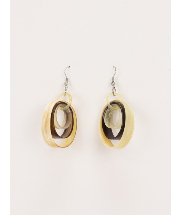 Interlocking discount circle earrings
