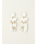 Boucles d'oreilles Pampilles en corne blonde