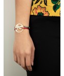 Dragonfly wire bracelet in blond horn