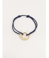 Round cord bracelet in blond horn
