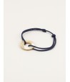 Round cord bracelet in blond horn